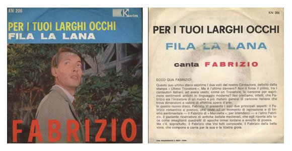 Per i tuoi larghi occhi / Fila lana